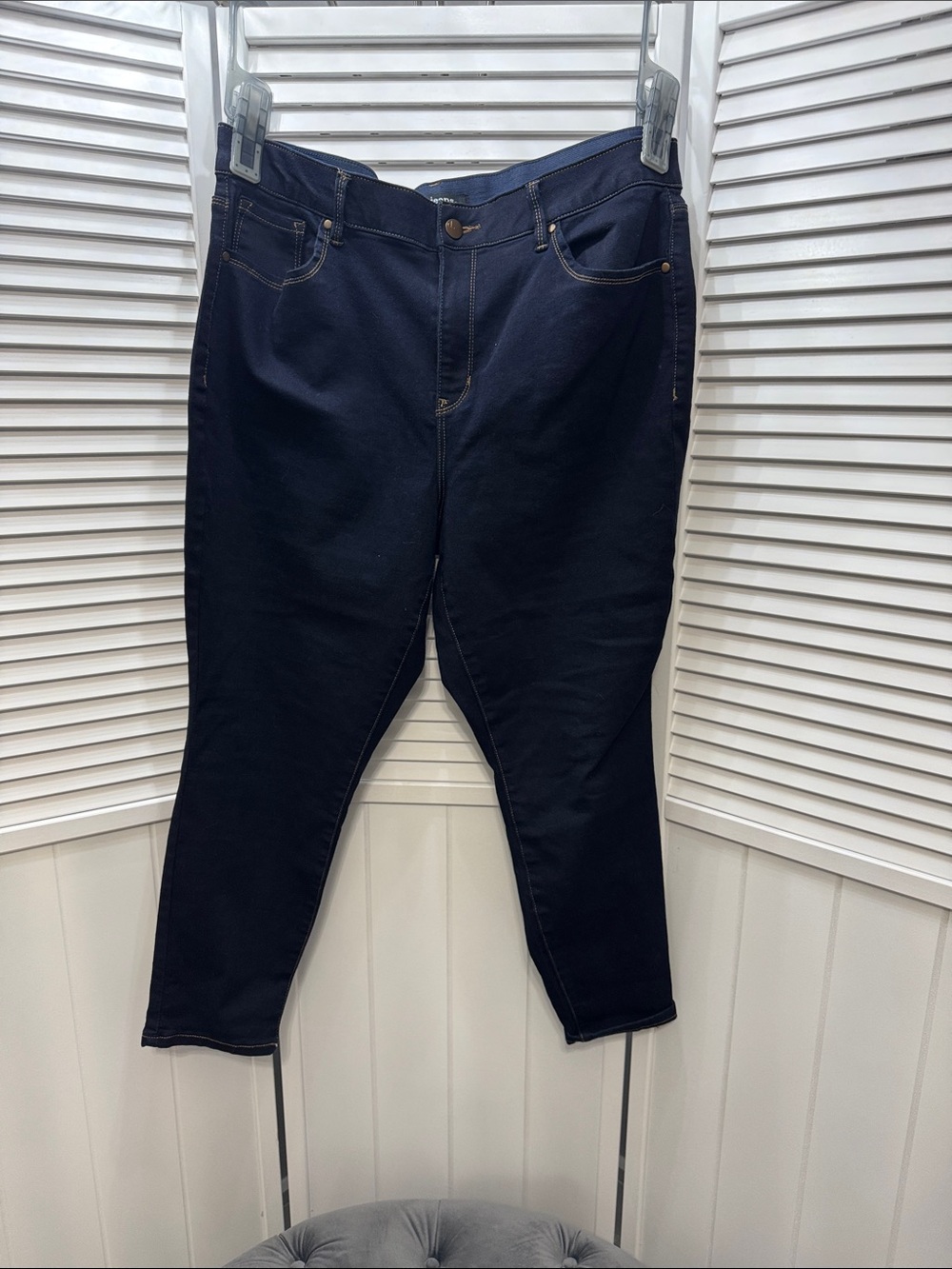 d. jeans Navy High-Rise Stretch Skinny Jeans
